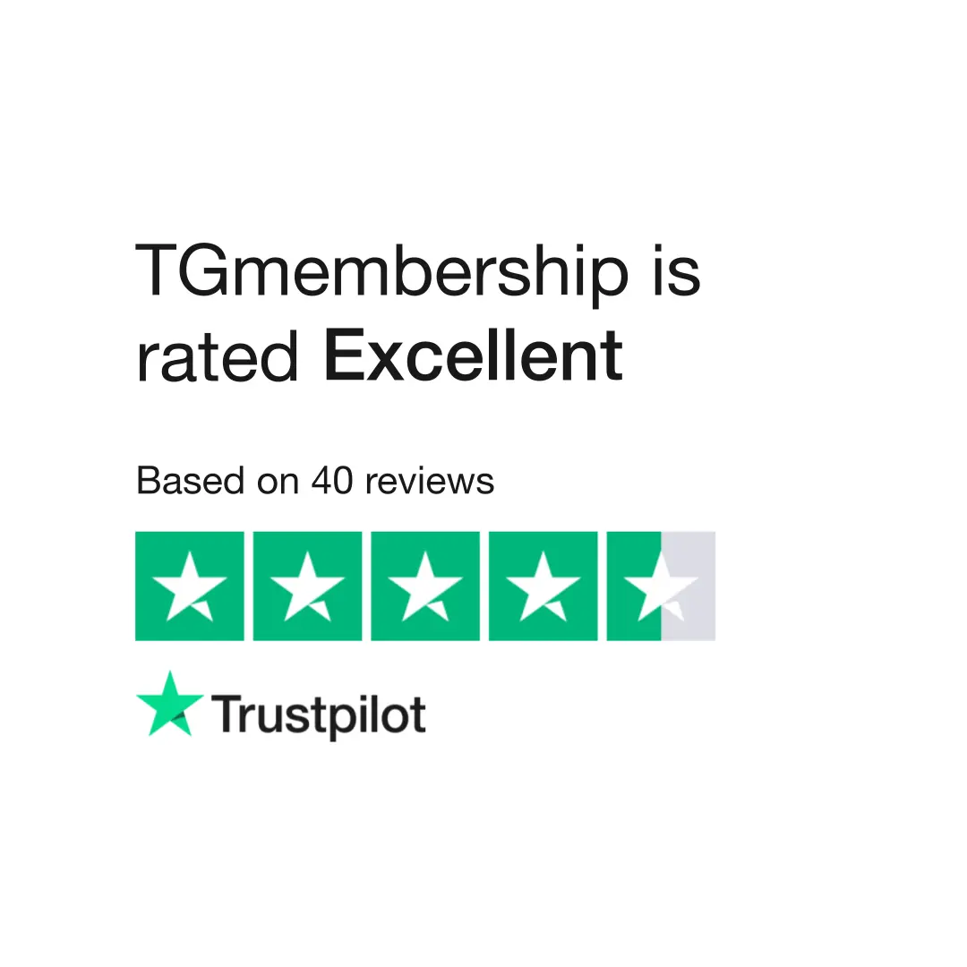 See TGmembership's reviews on TrustPilot See TGmembership's reviews on TrustPilot